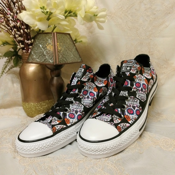 day of the dead converse shoes